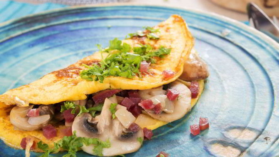 Рецепт омлета с начинкой