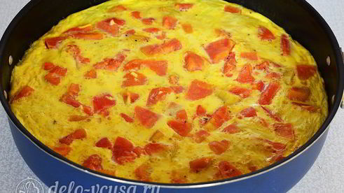 омлет с овощами в духовке