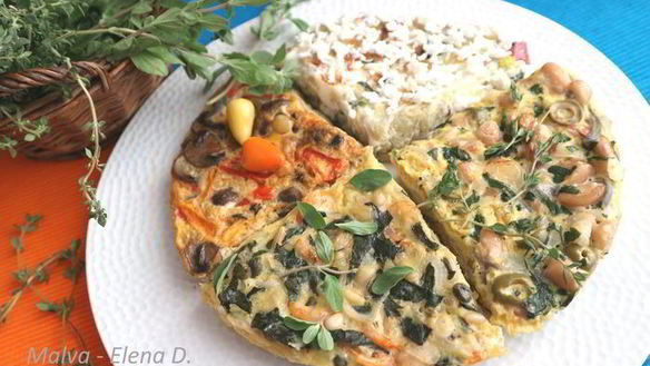 Рецепт Омлета с овощами Времена года