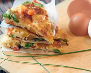 Омлет с овощами