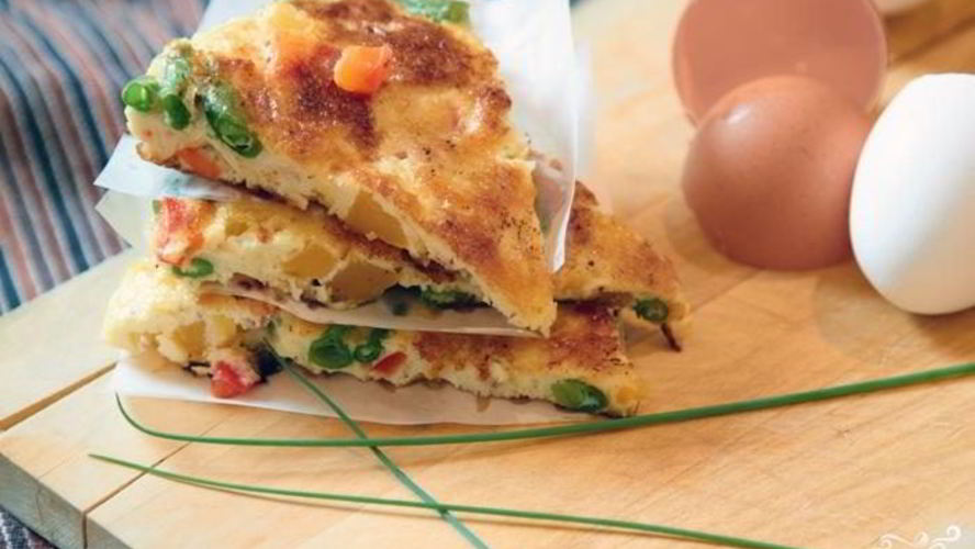 Рецепт омлета с овощами