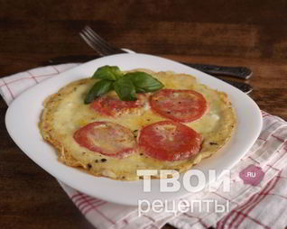 Омлет с помидорами