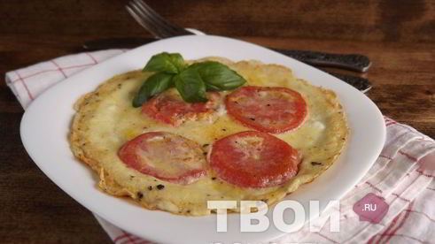 омлет с помидорами