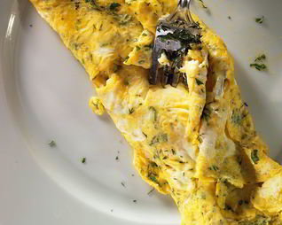 Омлет с пряными травами