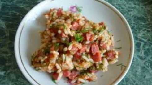 омлет с рисом