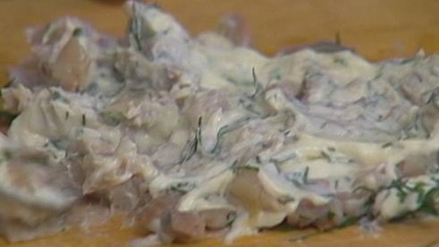 омлет с сельдью