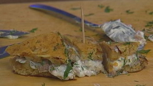 омлет с сельдью