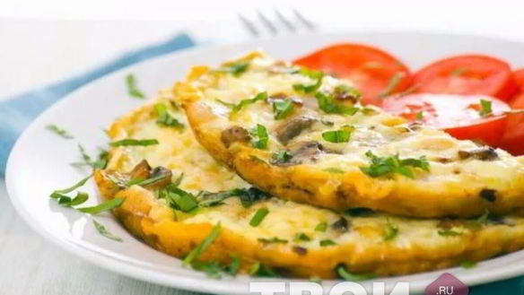 Рецепт Омлета с шампиньонами
