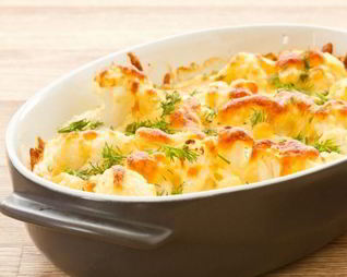 Омлет с цветной капустой в духовке