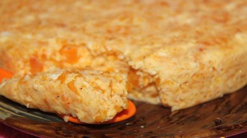 омлет с тыквой и творогом на пару