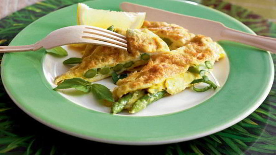 Рецепт омлета со спаржей