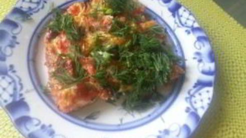 омлет в духовке с мукой