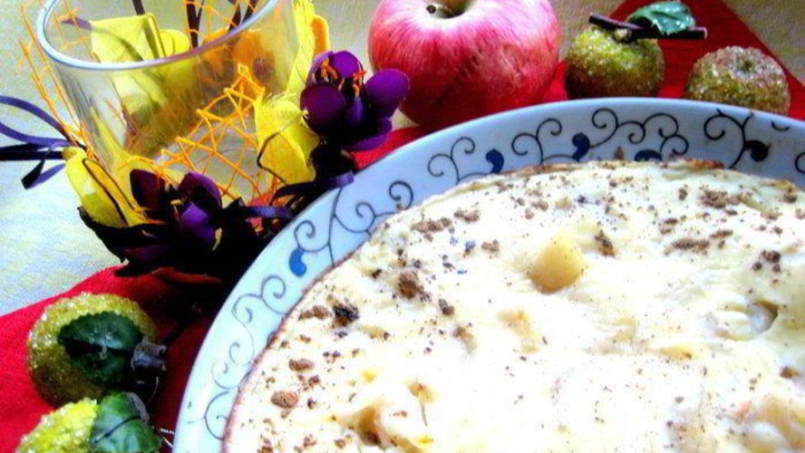 Рецепт сладкого яблочного омлета