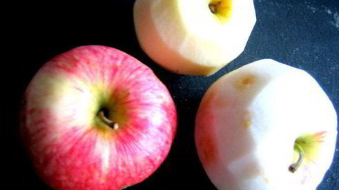 сладкий яблочный омлет