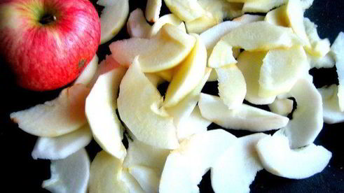 сладкий яблочный омлет