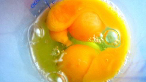 сладкий яблочный омлет