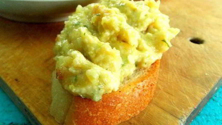 Рецепт паштета-дипа из кабачков с брынзой