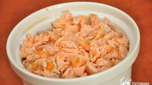 паштет из форели с икрой праздничный