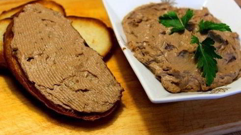 паштет из куриной печени с грибами