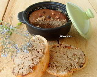 Паштет из куриной печенки и мартини