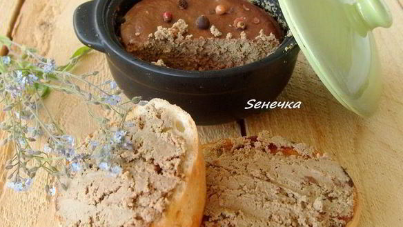 Рецепт Паштета из куриной печенки и мартини