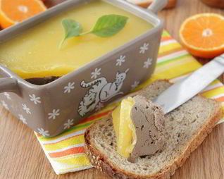 Паштет из печени с апельсиновым желе