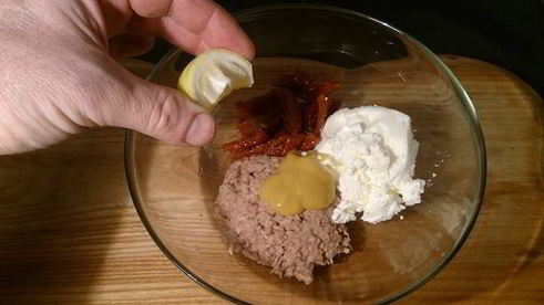 паштет из тунца и творожного сыра