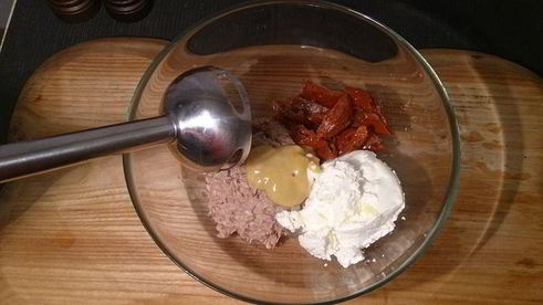 паштет из тунца и творожного сыра