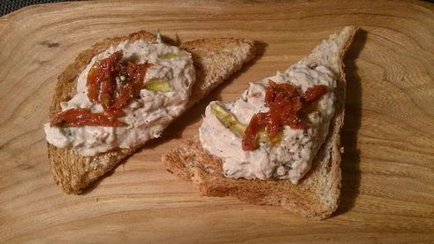 паштет из тунца и творожного сыра