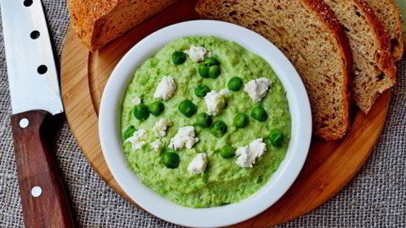 Рецепт Паштета из зеленого горошка