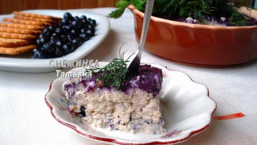 Рецепт паштета куриного с черникой