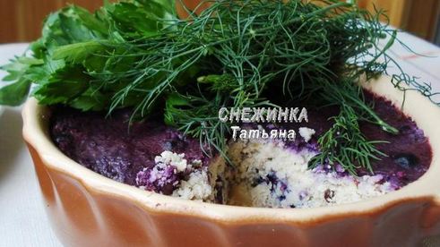 паштет куриный с черникой
