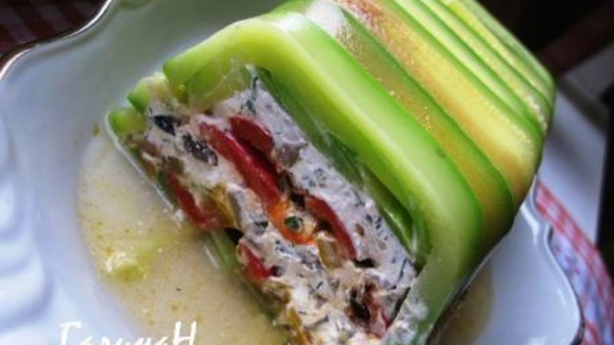 Рецепт творожного паштета с жареными перцами