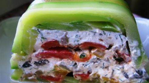 творожный паштет с жареными перцами