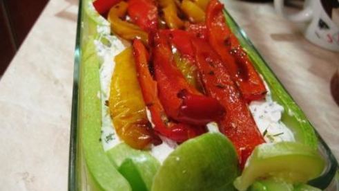 творожный паштет с жареными перцами