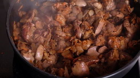 запеченный печеночный паштет с грибами