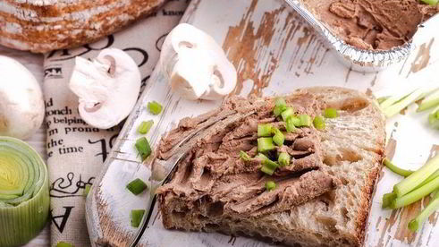 запеченный печеночный паштет с грибами