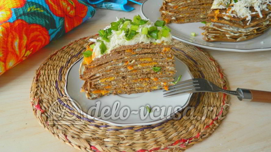 Рецепт печеночного торта из свиной печени