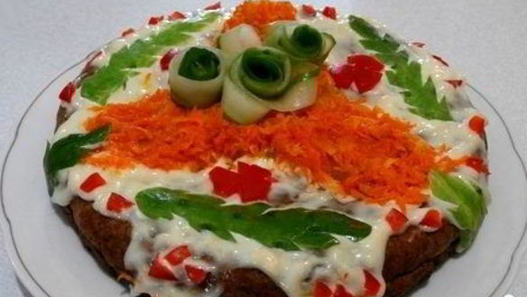 Рецепт Печеночного торта в мультиварке