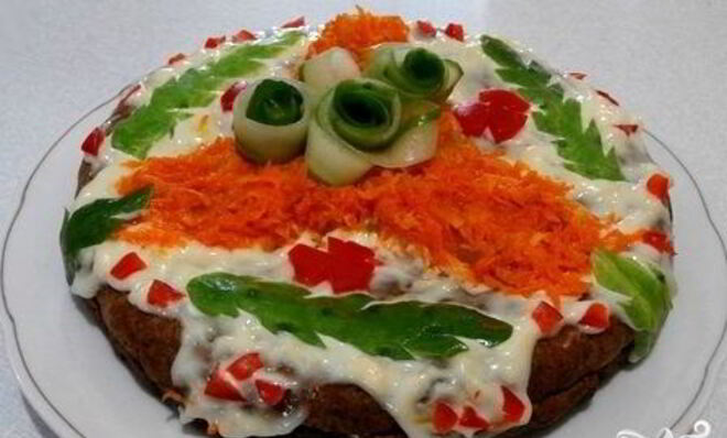 Печеночный торт в мультиварке