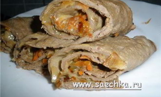 Печеночные рулетики