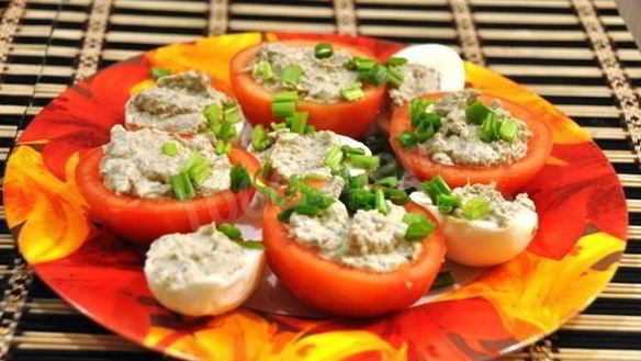 Рецепт Помидоров фаршированных грибами