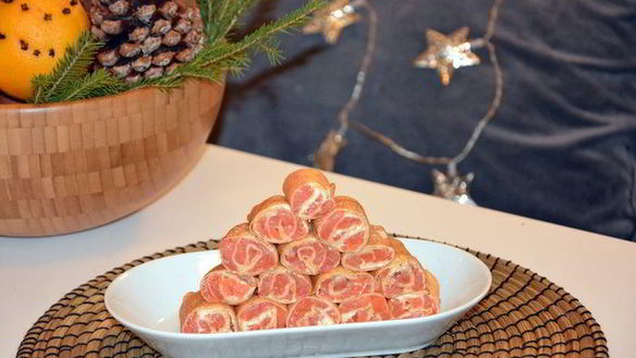 Рецепт Блинных роллов с семгой