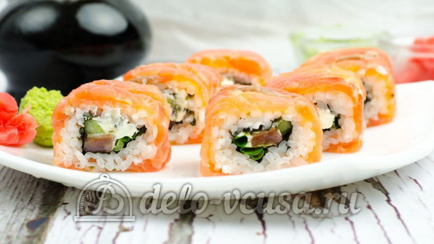 Рецепт домашних роллов филадельфия