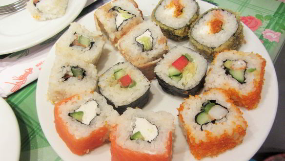 Рецепт Домашних роллов Калифорния