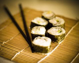 Домашние роллы с семгой