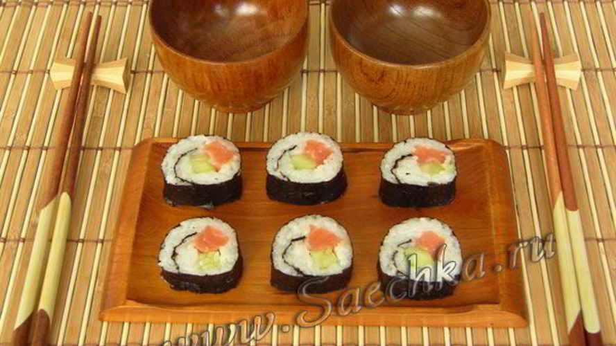 Рецепт домашних суш
