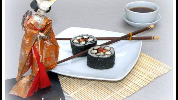 Рецепт Фальшивых суш-роллов с курицей