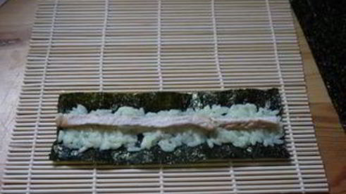 фальшивые суши-роллы с курицей