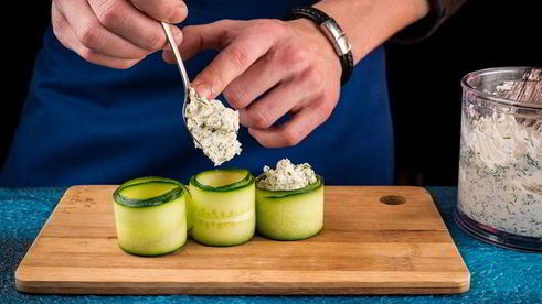 огуречные роллы с креветками